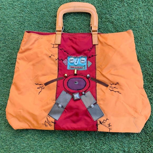 Prada Handbags - Prada Tessuto Robot Tote